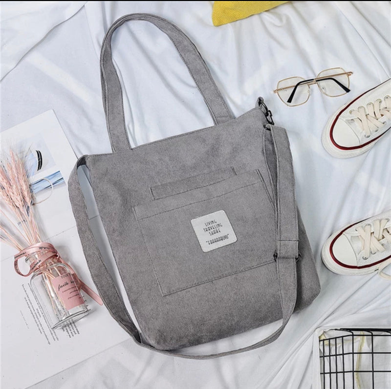 Cord Tote Sholder Bag | Beautyhabit Original©