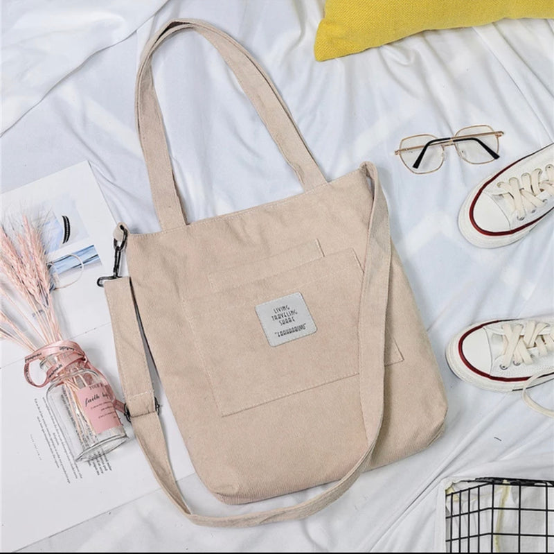 Cord Tote Sholder Bag | Beautyhabit Original©