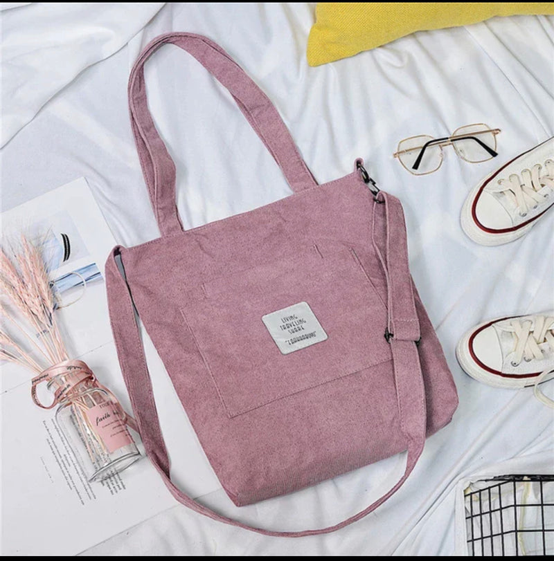 Cord Tote Sholder Bag | Beautyhabit Original©