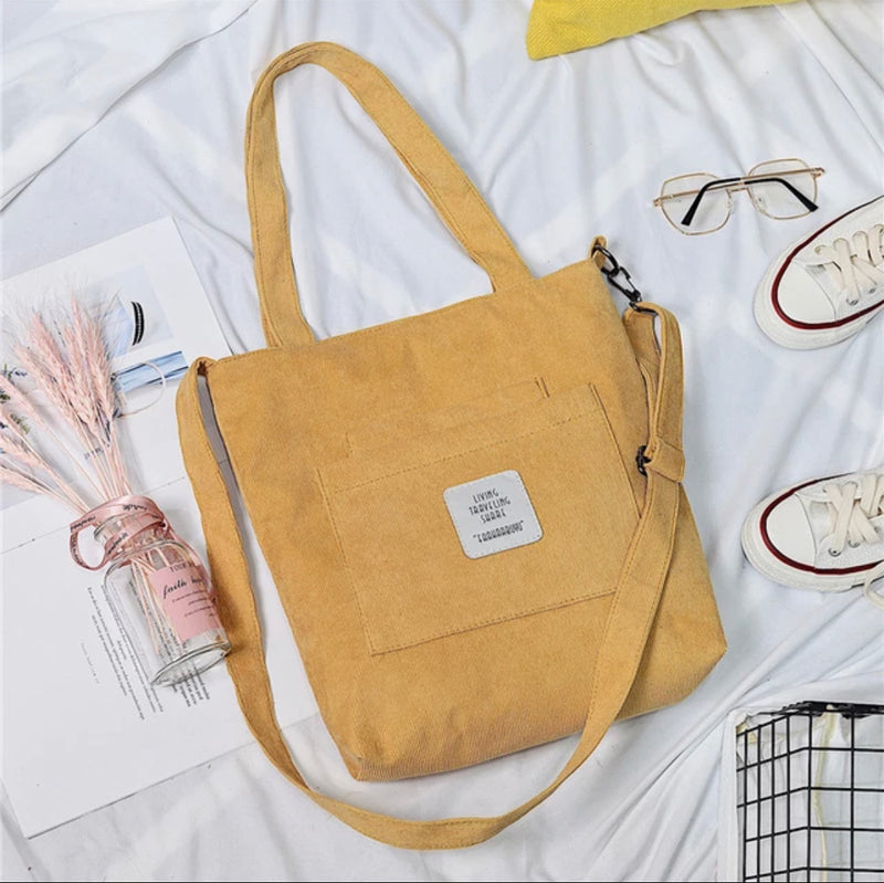 Cord Tote Sholder Bag | Beautyhabit Original©