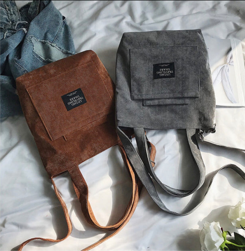 Cord Tote Sholder Bag | Beautyhabit Original©